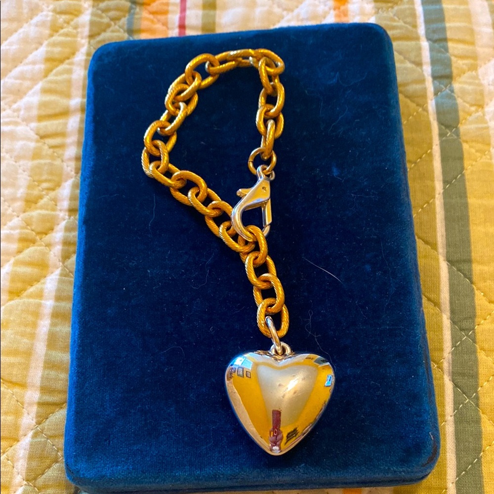 Puffy Heart bag Charm/Bracelet